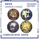 Graffiti Q version Anmi repair badge Thunder lion badge Gold barji Jiaderros Gurban onion laser S3524 Thunder lion 58mm laser-free bright film