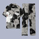 Ttpmer Pajamas Algodón de algodón de verano para hombres Pantalones de manga corta Cárdigan de verano delgada Juvenía de ropa para juventud de gran tamaño G3881 Azul (manga corta) 180 XL [recomendado 120-140Jin [Jin equivale a 0.5 kg]]