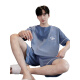 Calculat/Keen(CALCULAT/KEEN) CK pajamas for men summer pure cotton short sleeve thin large size youth cotton men's home clothing suit summer A679[Cotton] M [Suggested 80-110Jin[Jin equals 0.5 kg]]