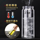 Heenoor Glass Cup Однослойная чашка с утолщенной чашкой для мужчин и женщин Портативный автомобиль с теплостойкой, прозрачная прозрачная хрустальная чашка 6191-носовая чашка LID-410ML_ [с фильтром