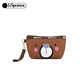 Lesportsac's new TRENDY series cute little bear storage change small bag handbag and handbag to send girls gifts Coffee expression bear