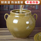 Lard jar household high temperature resistant ceramic rice jar pickles crock pot large old-fashioned pepper salt jar seasoning jar 5Jin Jin is equal to 0.5kg water capacity 1 pair of ears