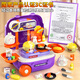 
Yimi Children's Toys House Simulation Kitchen Stove Trolley Box Storage Birthday Gifts for Men and Women Aged 3-6 Years