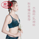 LangSha (LangSha) red underwear for women's zodiac year thin sexy lace suit bra with large breasts showing small gathering bra Red M 70/32B+ pants