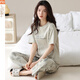 
Modal pajamas for women in summer 2025 new short-sleeved suit trousers all cotton can be worn on the outside thin cartoon home clothes Y9719 M (recommended 75-95Jin [Jin equals 0.5 kg])