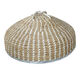 Sanqihu big iron pot straw woven pot lid steamed pot lid hand-woven high reed grass lid steamed bun straw hat lid household iron pot stewed outer diameter 7374 cm edge wrap