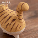 Mr. Nanshan Zisha creative tea pet ornaments cute desktop ornaments home tea play Kung Fu tea set accessories three-legged cat tea pet three-legged cat tea pet