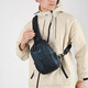 2025 Nuevo bolso impermeable Bolsa de cuerpo cruzado y moderno Bolsa de deportes para hombres Mochila multifuncional Bolsa de gran capacidad negra