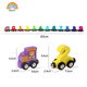 Rainbow House Literacy Libro tranquilo de la palabra Niños Educación temprana Tarjetas de reconocimiento de palabras para niños Conjunto completo de jardín de infantes Cognition Cognition Magnetic Train Digital 12 secciones (modelo en caja) Patrón de color al azar