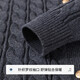Navigare Italienisch Kleine Segelkleidung Kinderkleidung Kinderpullover Mädchen Pullover Retro Modes Cardigan Big Children's Round Neck Top 5 Twist Strickjacke Grau 120