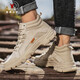Califbull Herrenschuhe Trendy Retro Martin Stiefel Arbeitsschuhe Stiefel Herren Outdoor Tactical Combat Stiefel Aprikosenfarbe 41