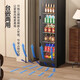 Bai Kailun red wine cabinet, first-class energy efficiency, constant temperature and moisturizing wine cabinet, zero embedded compressor, home wine storage, sake beer display refrigerator, fruit beverage refrigerator bar, upgraded smart anti-fog door丨dual temperature丨full configuration丨188L air-cooled and frost-free