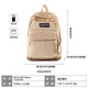 JANSPORT 24 new autumn and winter retro corduroy beige student schoolbag embroidered backpack commuting bag 4QVBAI0-Bella brown (computer compartment + water cup side