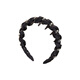 Pretty three-year-old rhinestone pearl high skull headband light luxury women's 2025 new fluffy high hairpin face wash non-slip headband hair accessory black pearl rhinestone headband to show hair volume