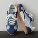 Sommer -Herrenschuhe 2025 Neues Retro -Genre -Trainingschuhe Vielseitige Freizeitbrettschuhe echtes Leder atmungsaktives Sportpaar Rennschuhe Farbe 3523 36 (Frauengröße)