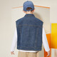ASK JUNIOR Children's Boys' Jackets 2025 Autumn New Products Medium and Large Children's Denim Jackets Vests Teen Denim Shirts