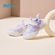 361 Children's Shoes Children's Sports Shoes 2025 Autumn Girls Light Soft Elastic Sweet Childlike Casual Shoes Purple 32