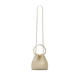 Jimmy Choo Metal Chain Drawstring One-Shoulder Bucket Bag Women's Trendy Hardware Splicing Dress Bag GOLDEN UNI