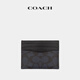 Coach (Coach) Trainer Männer klassischer Logo -Kartenbeutel Charcoal Black_Black