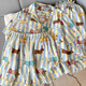 
Jingpu Fei Polka Dot Puppy Set for Women in Summer Thin Cotton Short Sleeve Home Furnishing Clothing Yunduo Cotton-9902# Star KT Cat Three-piece Set M [Suggested 75-100Jin [Jin equals 0.5 kg]]