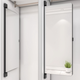 Yonghuan Garderobe Spiegelgarderobe in voller Länge Spiegel Dressing anpassen Spiegel flacher Türschrank eingebaute rotierende unsichtbare Push-Ziehen Stärken explosionssicherer Champagner Golden 12035 mit magnetischer Saug- und Griffzubehör