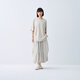MUJI IDEE Women's Plain Lantern Skirt Long Skirt Women's Skirt Women's 25 Summer Style GA53CC5S Light Gray One Size