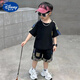 Disney casual boy fashion suit 2025 children's fashionable loose summer sleeveless trendy comfortable clothes baby boy 1047 [white] set 90