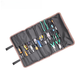 First idea of Oxford roll tool bag empty bag multi-functional portable storage bag tool pocket storage without clutter black black