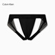 Calvin Klein Unterwäsche Männer moderne sexy schwarze Spitze und glatt hohle Tanga Doppel-Tanga 3855 Ub1-Raum Schwarz S