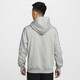 Nike (NIKE) sweatshirt jacket men's spring and autumn sportswear warm loose casual hooded pullover top HJ3882-063 grey inner lilac S