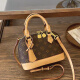 DAFEILI 2024 new shell bag printed handheld crossbody bag versatile bag this year's popular crossbody bag brown