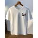 
With pure large size 200 Jin [Jin equals 0.5 kg] round neck short-sleeved T-shirt for men 2025 summer Hong Kong style printed cotton T-shirt plus fat plus size men jsw9926 white 10XL m Recommended 90-108 Jin [Jin equals 0.5 kg]