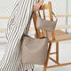 CHARLES&KEITH25夏季新品荔枝纹单肩斜挎子母水桶包七夕礼物CK2-10151504 Taupe灰褐色 M