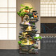 Grandes adornos de la fuente de agua que frota al piso para sala de estar, riqueza, rueda de feng shui, regalos de apertura, decoración de agua de circulación de montaña 9926 pequeños 106 cm