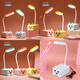 USB plug-in table lamp LED desk lamp mobile phone holder pen holder cartoon desktop ornaments children's gift night light cute little desk lamp kindergarten Children's Day gift cute piglet + plug-in style random color