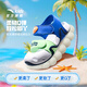 Anta-Kinderschuhe Kleinkinder Kleinkinder Kleinkinder Kleinkinder Jungen Sandalen 2025 Sommer Neues Mesh atmungsaktiven Mädchen-Funktionsschuhen Haiji Blau/Fluoreszenz Asakusa Green 0071H-3 Jungen 23