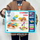 Children's toys color window magnetic piece building blocks magnetic parking lot castle scene assembly early education gift box CH1049 parking lot building magnetic building blocks [
