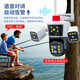 Gaussbell surveillance camera outdoor mobile phone remote monitoring 360-degree no dead angle with night vision panoramic voice home waterproof wireless 4G ultra-high-definition outdoor rural rotation WiFi quad camera + 100 times amplification + battery life power + full 128G