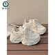 Woodpecker Chaussures papa confortables et polyvalentes pour femmes 2025 Springs de haut niveau de haut niveau pour femmes Chaussures décontractées polyvalentes FB9905 Style de maille beige 35