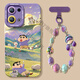 JUIVP Cherry Maruko convient à l'étui de téléphone mobile OPPORENO14 Reno13pro Nouveau 11 Silicone 12 Protection 7se Lens Rone9 Shell Oppo Sleeve Reno8 Pack 0pp0 [NM15605 Sweatshirt Xiaoxin] Silicone Soft Shell Lens Without Top Film Oppo