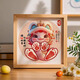 
Catching Zhou Snake Baby Full Moon Hundred Days Ceremony Arrangement Props Hands and Footprints Baby Hands and Footprints Newborn Birth Commemorative Photo Frame Hongyun Snake [Fu Wei Long] Hands and Footprints