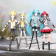 酷酷藤虚拟歌手初音未来镜音双子重音teto周边抽象玩偶老鼠干可活动摆件 初音未来 15厘米