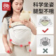 爱贝迪拉（AIBEDILA）前抱式解放双手婴儿背带小月龄外出简易带娃 升级免洗科技布塔沙黄 透气款(松