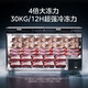 美的（Midea）300升以上冰柜家用小型冷冻柜大容量冰柜商用-40度大型深冷速冻柜单温卧式茶叶冷藏柜冷柜 719升 25年旗舰品 升级净味减霜