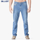 
BILLION summer jeans men's straight thin fast dry cool casual pants mid-waisted fit breathable and easy to care J19674 674 light blue (76 inner length) 31 (2.44 feet)