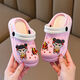 G.Duck Kids Nezha New Childrens Hore Shoes Soft Sole не скользит милый мультфильм летний летний и открытый детские тапочки красные луки 24 -25