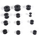 Inductor skeleton black round hollow coil frame integrated reel spool audio frequency divider DIY accessories outer diameter 35 inner diameter 16 height 29mm