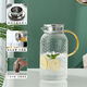 High temperature resistant rice teapot heat resistant high temperature large capacity cool white high borosilicate glass household 1800ml