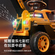 Feige children's electric vehicle excavator can sit and dig soil for people 1-3-6-8 years old boys and babies remote control toy car gifts, dual drive, remote control, electric arm, push handle, music lighting