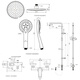 American Standard surface-mounted shower shower handheld shower head new modern wall-mounted bathtub faucet bathroom shower 0711 0711 simple shower set